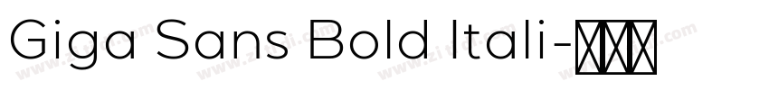Giga Sans Bold Itali字体转换 Giga Sans Bold Itali字体转换